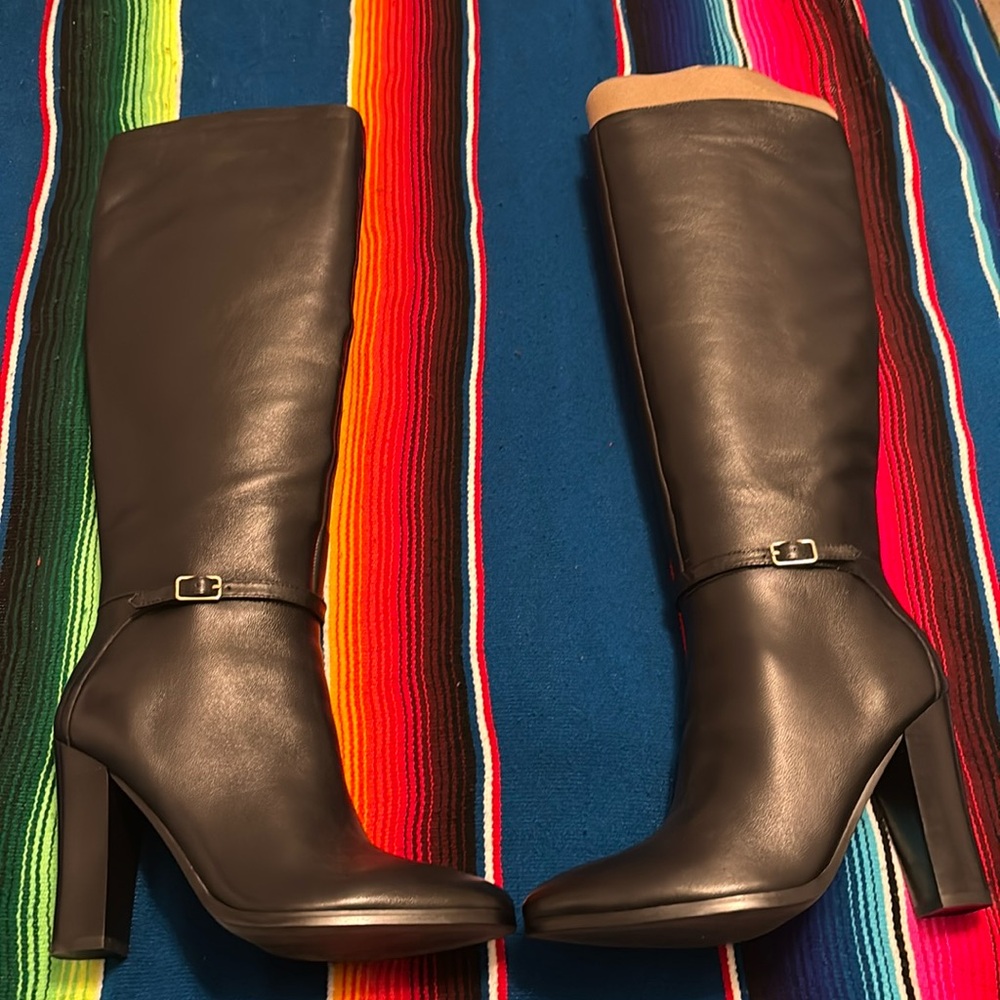 Black Nine West knee high boots